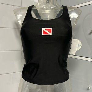 Compression Spandex Racerback Bra Tank Top XS NWT Swim/Surf